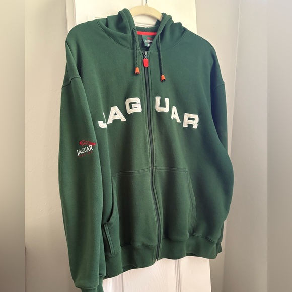 Green Jaguar Racing Full Zip Hoodie - Picture 2 of 9